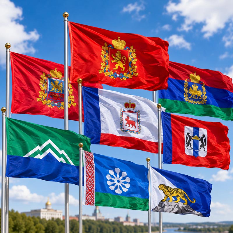 Флаги краёв России